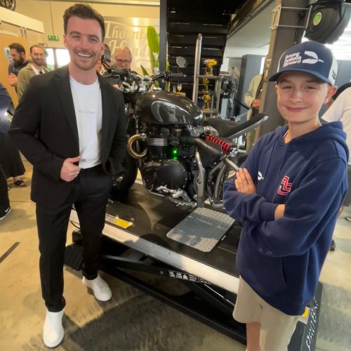 LEWIS ATTENDS LAUNCH OF TH WORKS!